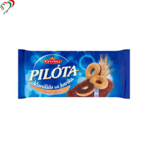 Pilóta Vaniliás Karika Étcsokoládéval 300g- Biscuit With Dark Chocolate